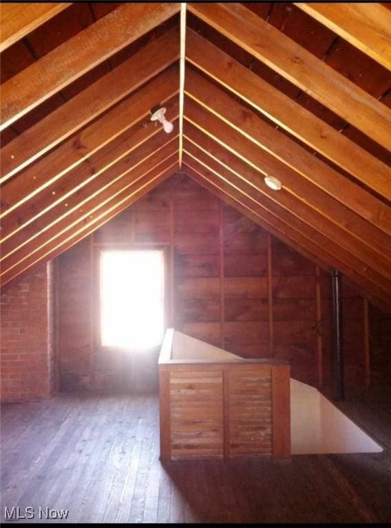 view of attic