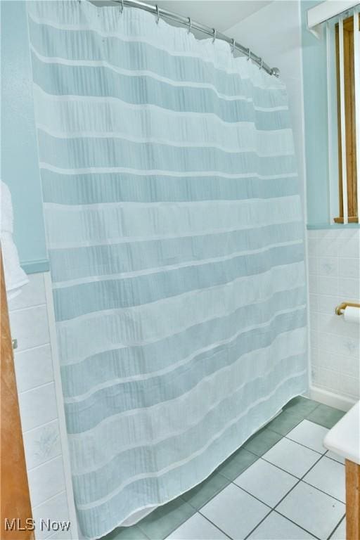 bathroom featuring tile patterned floors