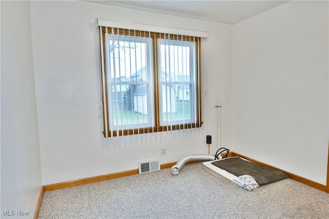 spare room with carpet