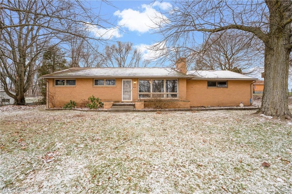 view of ranch-style home