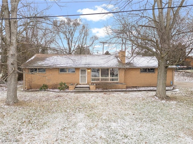 view of ranch-style home