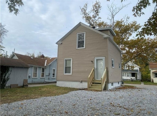 view of rear view of house