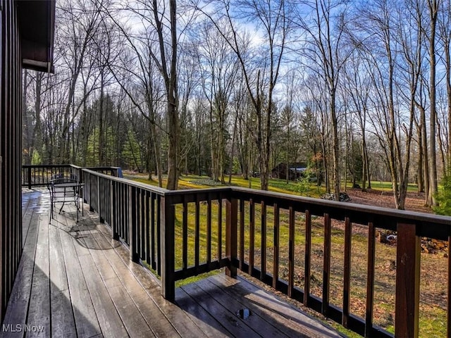 view of wooden terrace