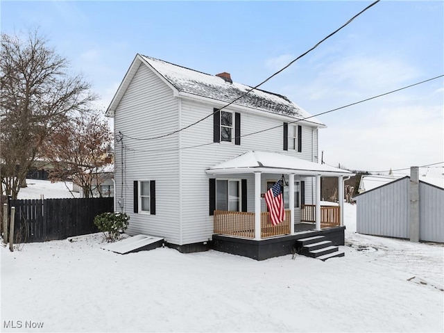 view of front of home