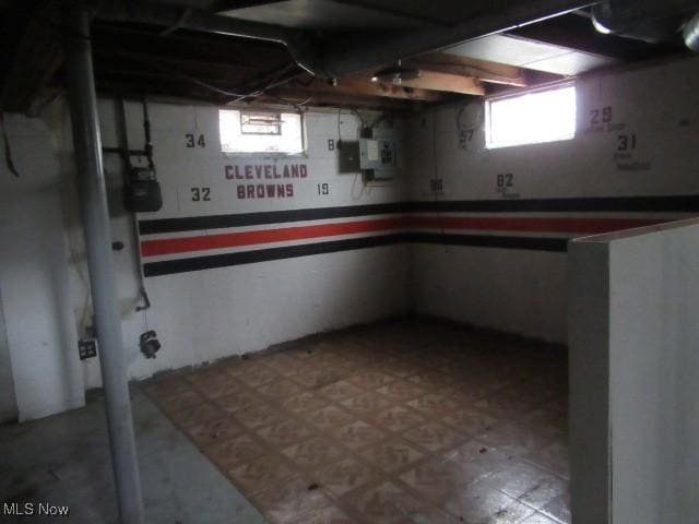 view of basement