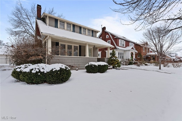 view of front of house with a porch