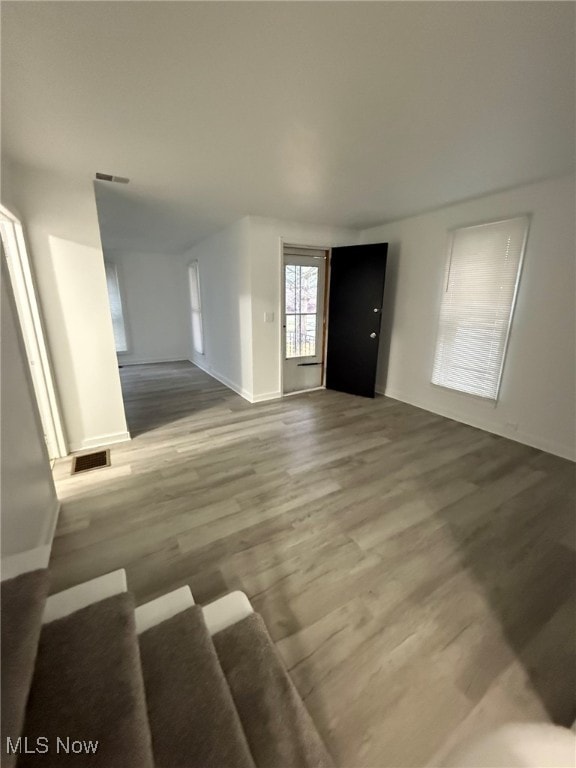 interior space featuring hardwood / wood-style flooring