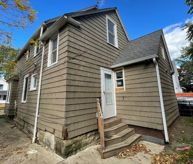 view of rear view of property