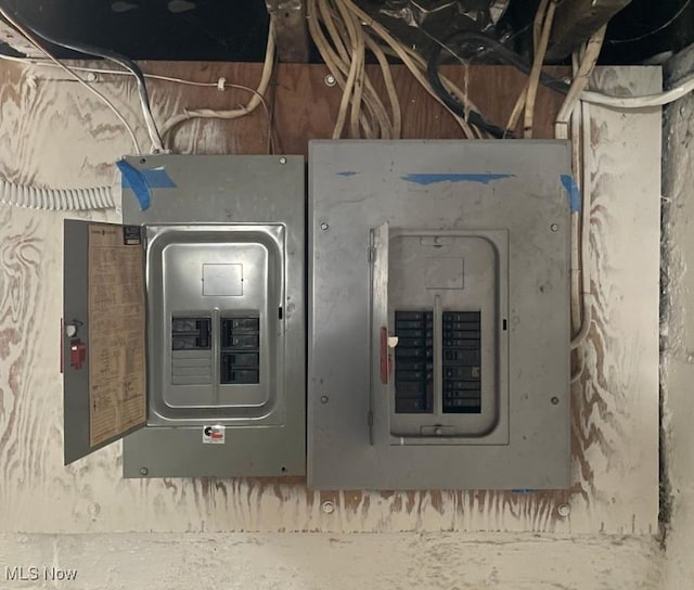 utility room with electric panel