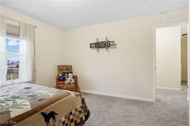 bedroom with carpet flooring