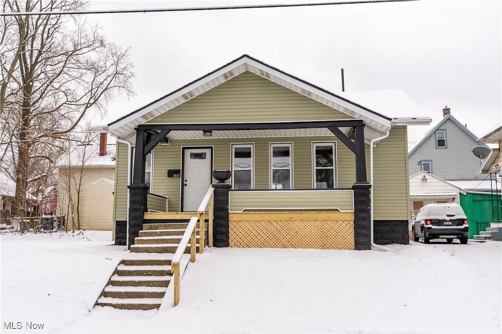 bungalow with a porch