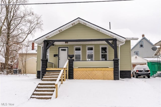 bungalow with a porch