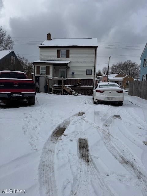 view of front of home