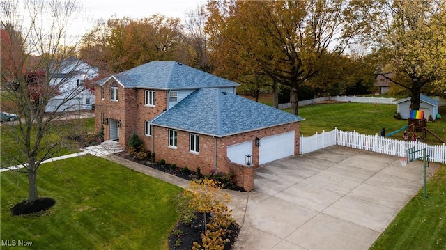 birds eye view of property