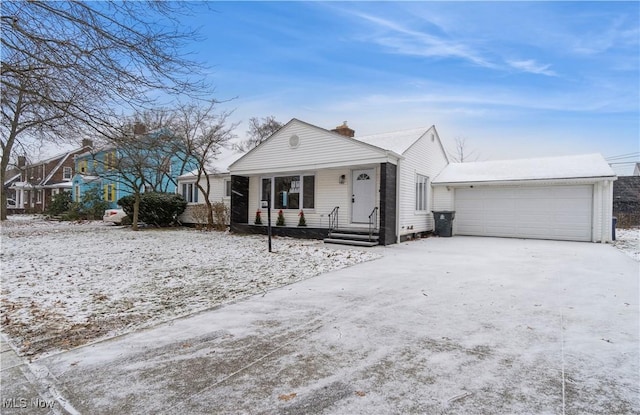 view of front of house featuring a garage