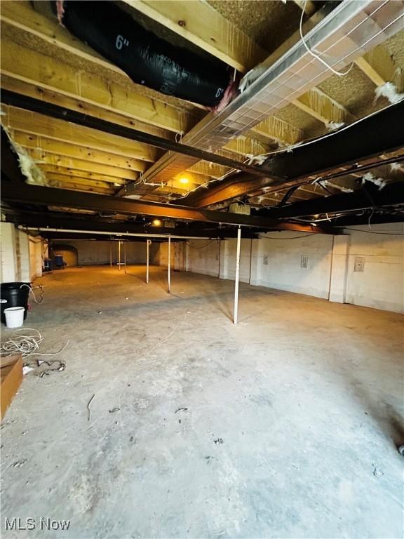 view of basement