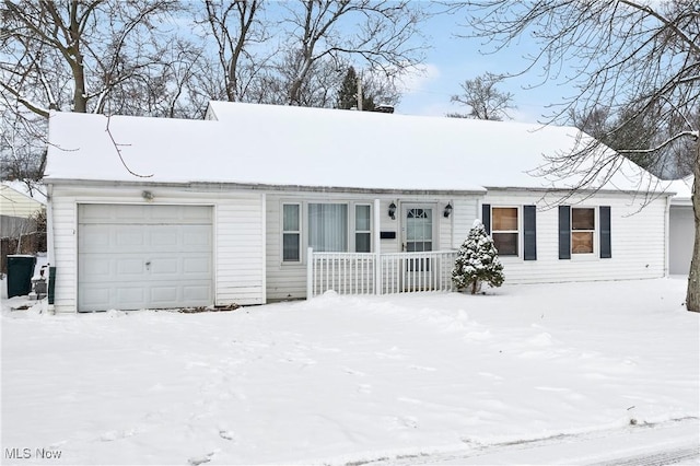 ranch-style house with a garage