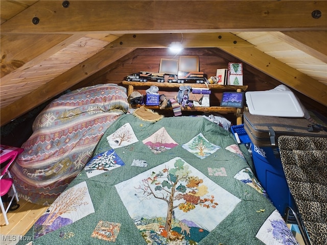 view of attic