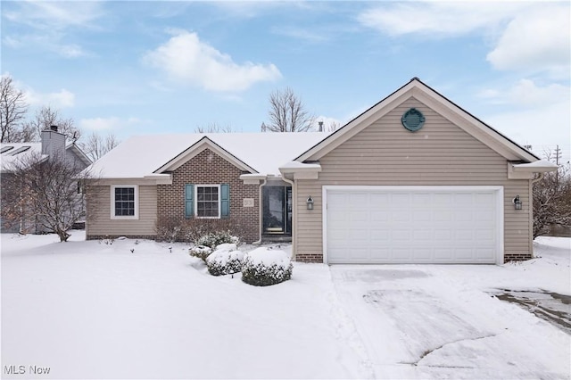 ranch-style house with a garage