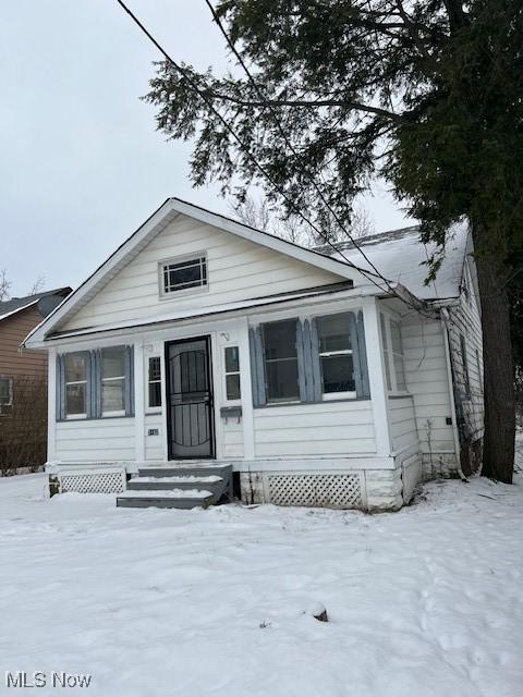 view of bungalow-style house