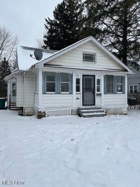 view of bungalow