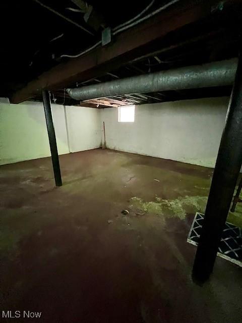 view of basement