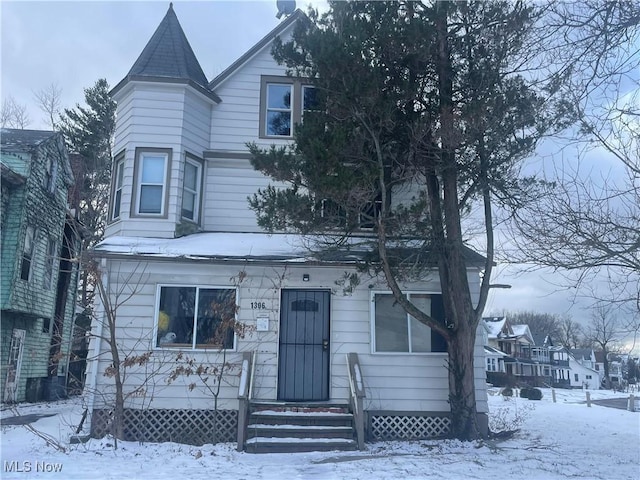 view of victorian home