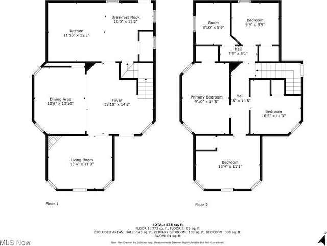 6114 W Clinton Ave, Cleveland, OH 44102 - view of property floor plan