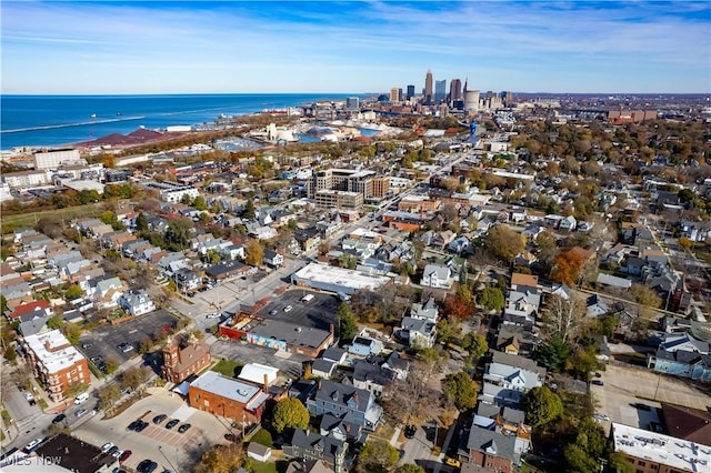 6114 W Clinton Ave, Cleveland, OH 44102 - aerial view of property and surrounding area featuring a nearby body of water and nearby urban area