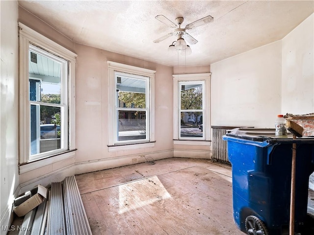 6114 W Clinton Ave, Cleveland, OH 44102 - misc room featuring wood-type flooring and a ceiling fan