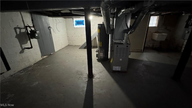 view of basement