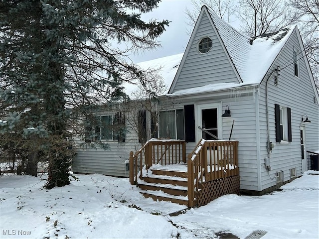 view of bungalow-style home