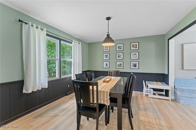 dining room featuring light wood-type flooring