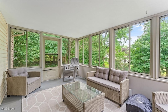 view of sunroom / solarium