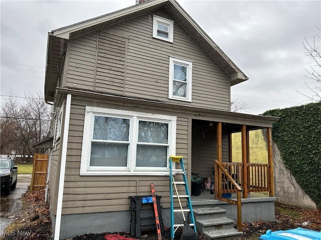 view of rear view of house