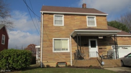 view of front of house featuring a garage