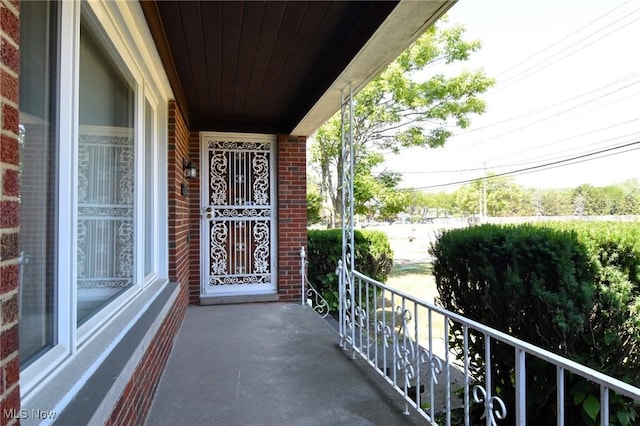 view of balcony