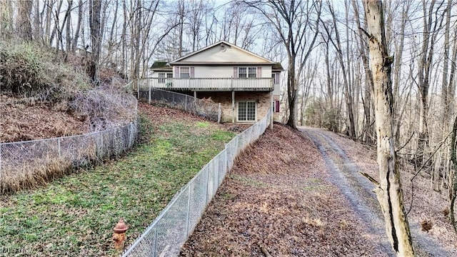 view of front of home