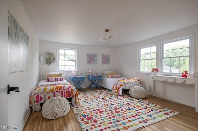 bedroom featuring hardwood / wood-style floors