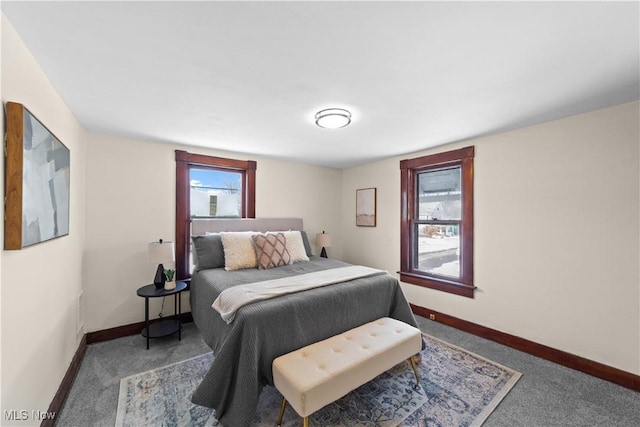 bedroom featuring carpet floors