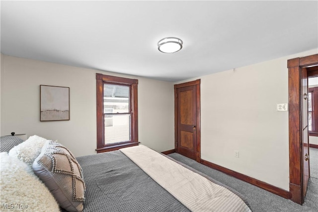 bedroom with carpet flooring