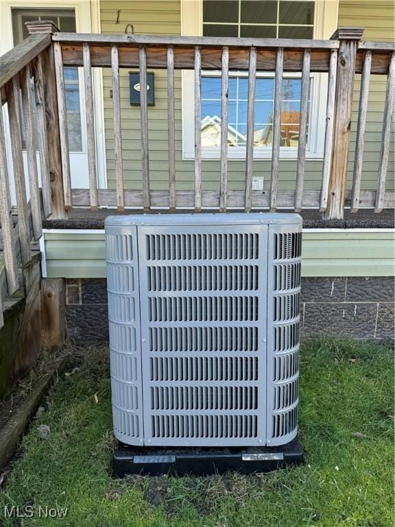 exterior details with central AC unit