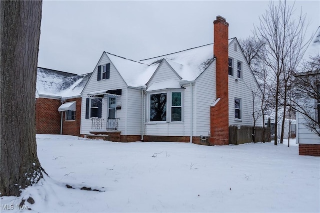 view of front of home