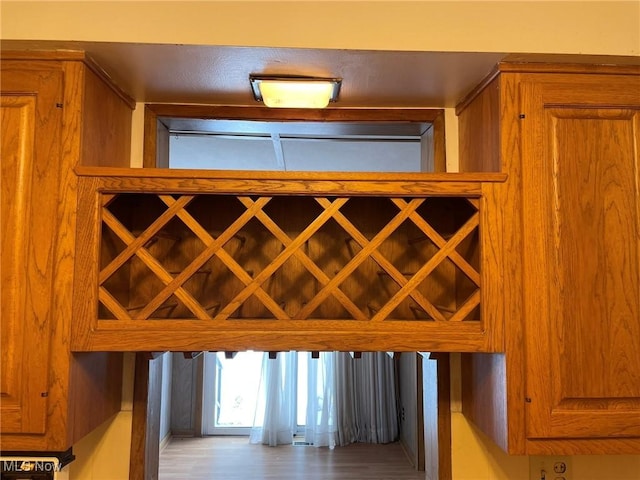 view of wine room