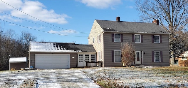 view of front of house featuring a garage