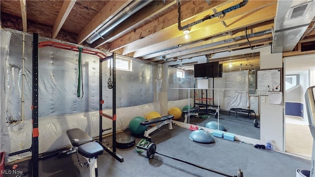 view of workout room