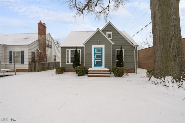 view of bungalow-style house