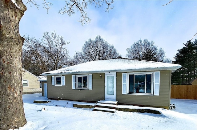 view of front of house