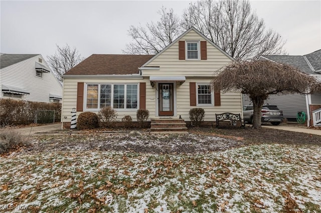 view of front of home