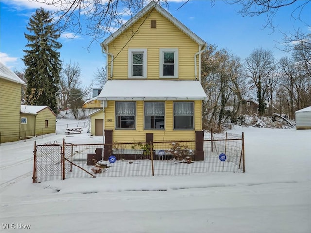 view of front of home